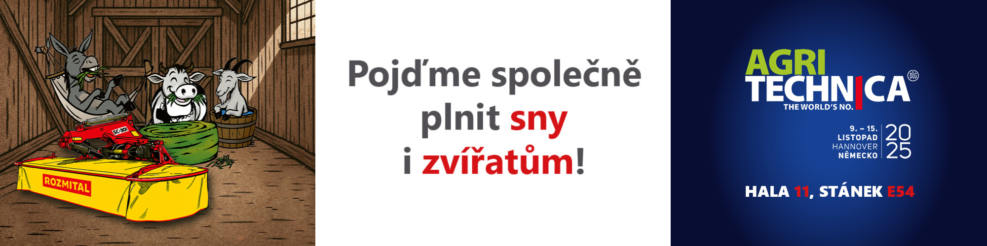 Tradice, robustnost a spolehlivost: ROZMITAL míří na Agritechniku
