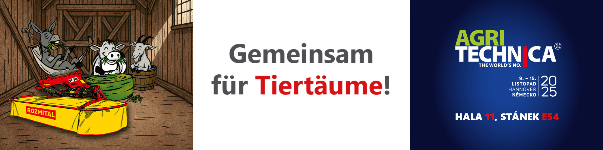 Tradition, Robustheit und Zuverlässigkeit: ROZMITAL auf dem Weg zur Agritechnica