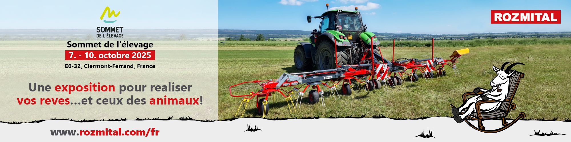ROZMITAL se rend au Sommet de l’élevage et entend réaliser les rêves des concessionnaires, des agriculteurs et des animaux français